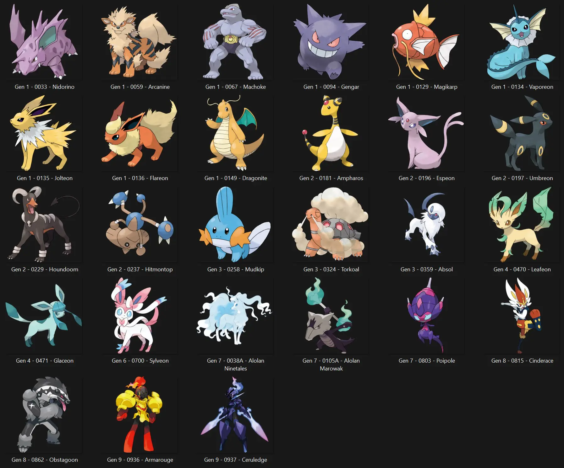 Nouveaux Pokémon de Poké Ball
