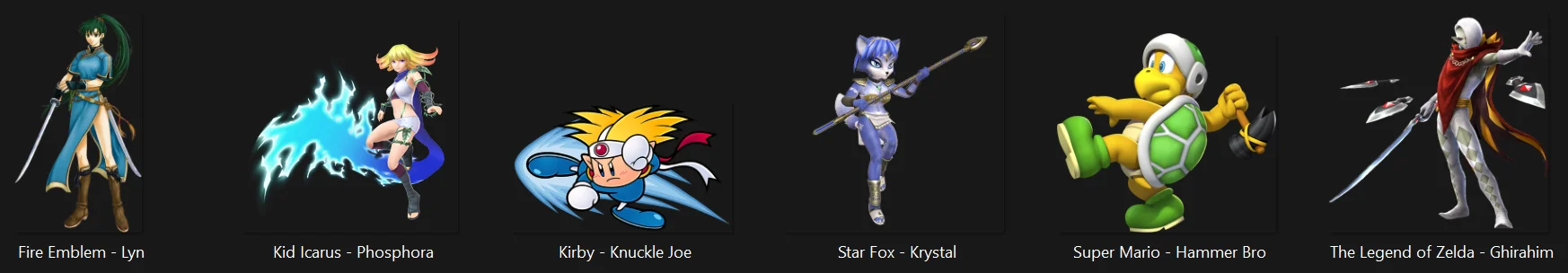 Returning Assist Fighters - Nintendo