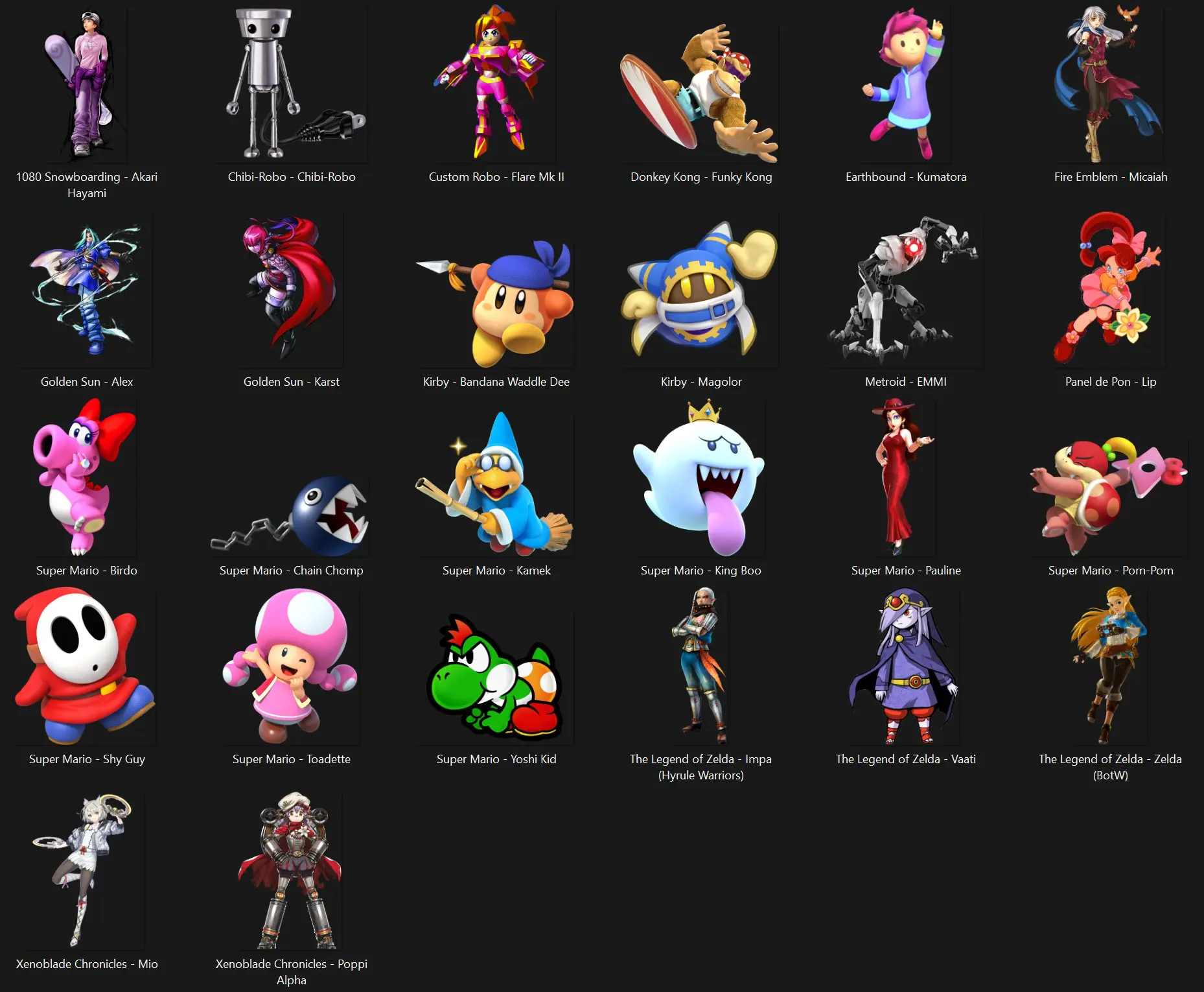 New Assist Fighters - Nintendo