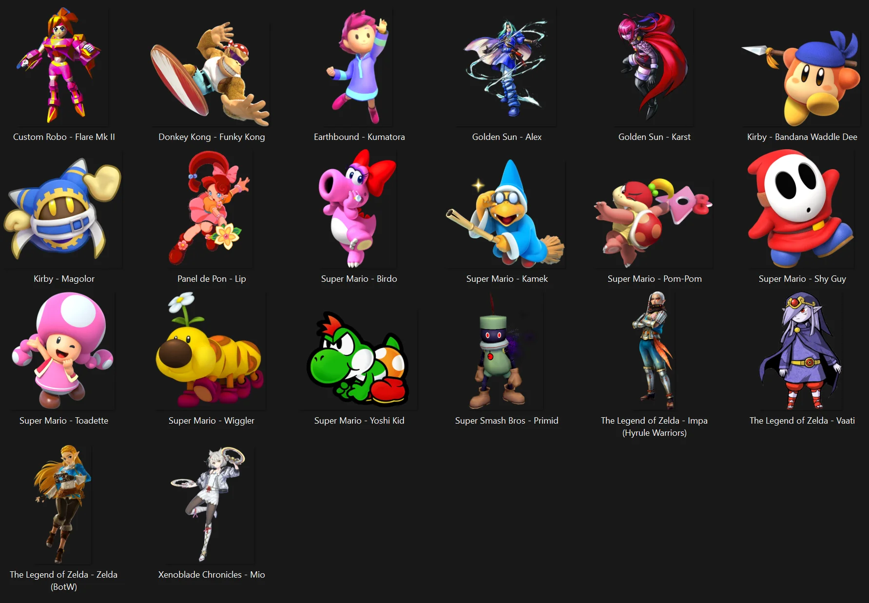 New Assist Fighters - Nintendo