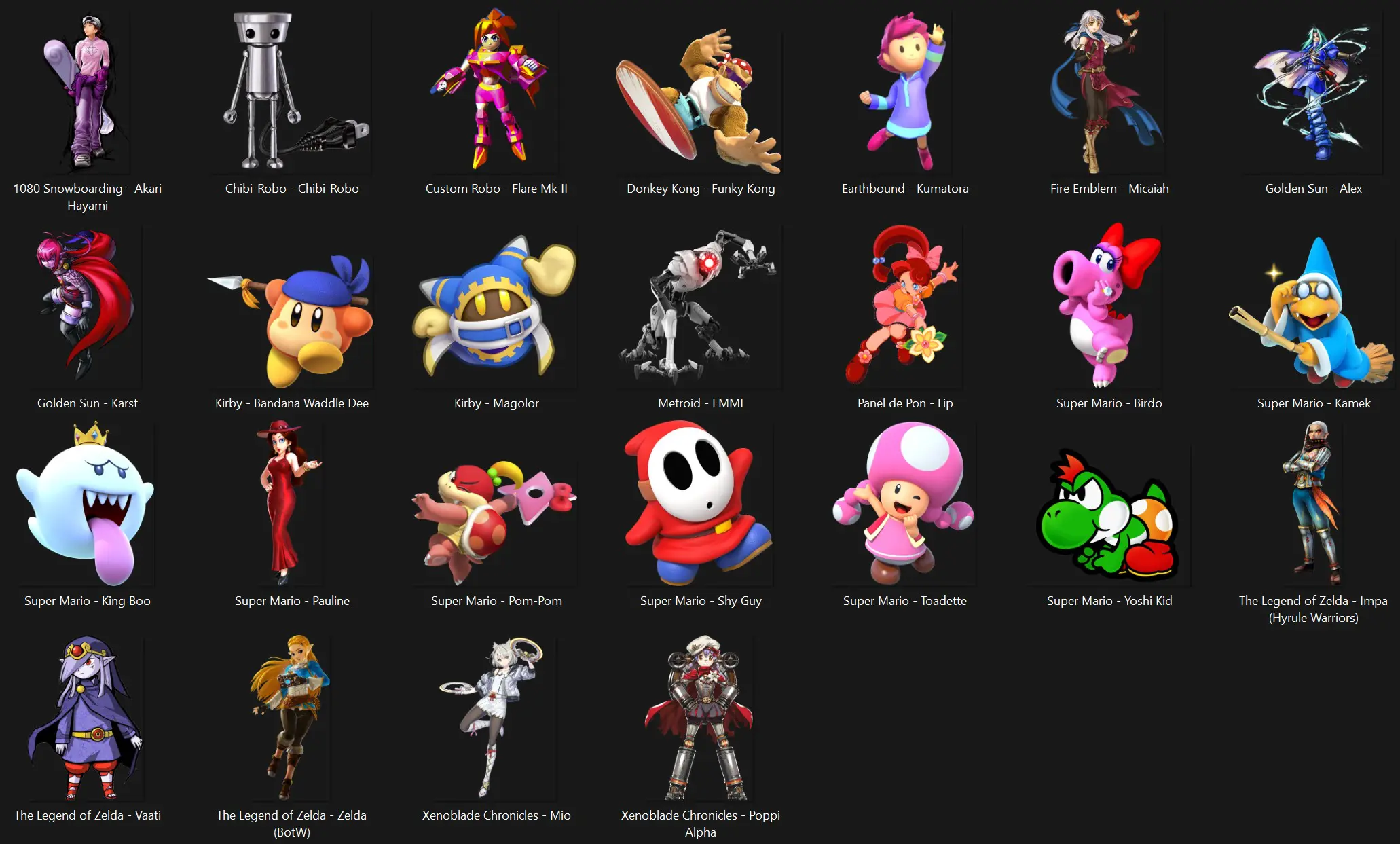 New Assist Fighters - Nintendo